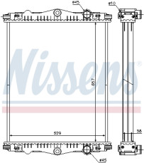 614430 Chladič motora ** FIRST FIT ** NISSENS