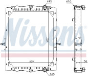 61443A Chladič motora ** FIRST FIT ** NISSENS