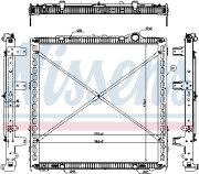 61449 Chladič motora NISSENS