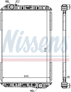 625710 Chladič motora NISSENS