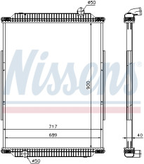 637880 Chladič motora NISSENS