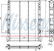 64074 Chladič motora NISSENS