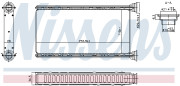 707288 Výmenník tepla vnútorného kúrenia NISSENS