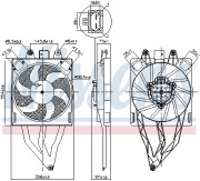 850066 Ventilátor chladenia motora NISSENS