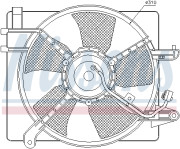 85061 Ventilátor chladenia motora NISSENS