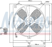 85069 Ventilátor chladenia motora NISSENS