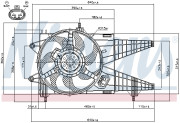 85160 Ventilátor chladenia motora NISSENS