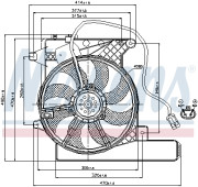 85203 Ventilátor chladenia motora NISSENS