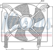 85361 Ventilátor chladenia motora NISSENS