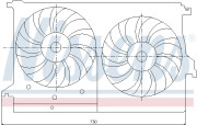 85404 Ventilátor chladenia motora NISSENS