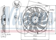 85637 Ventilátor chladenia motora NISSENS