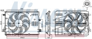 85973 Ventilátor chladenia motora NISSENS