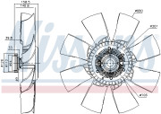 86103 Spojka ventilátora chladenia NISSENS