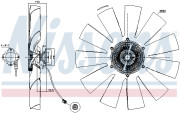 86211 Spojka ventilátora chladenia NISSENS