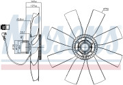 86236 Spojka ventilátora chladenia NISSENS