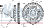 86237 Spojka ventilátora chladenia NISSENS