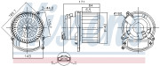 87635 Vnútorný ventilátor NISSENS