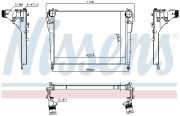 961218 Chladič plniaceho vzduchu NISSENS