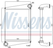 961259 Chladič plniaceho vzduchu NISSENS