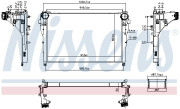 961570 Chladič plniaceho vzduchu NISSENS