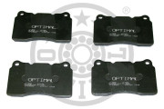 BP-12166 Sada brzdových platničiek kotúčovej brzdy OPTIMAL