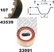 23539 Sada ozubeného remeňa MAPCO