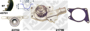 41701 Vodné čerpadlo + sada ozubeného remeňa MAPCO