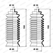 K150073 Manżeta riadenia - opravná sada MOOG