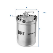 24.106.00 Palivový filter UFI