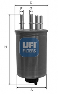 24.130.00 Palivový filter UFI