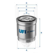 24.350.02 Palivový filter UFI