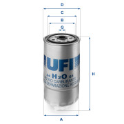 24.H2O.01 Palivový filter UFI