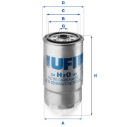 24.H2O.03 Palivový filter UFI