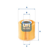 25.150.00 Olejový filter UFI