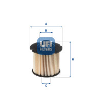 26.104.00 Palivový filter UFI
