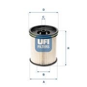 26.122.00 Palivový filter UFI