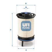 26.130.00 Palivový filter UFI