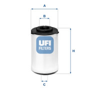 26.H2O.03 Palivový filter UFI
