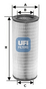 27.265.00 Vzduchový filter UFI