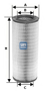 27.182.00 Vzduchový filter UFI