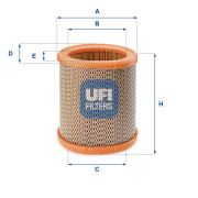 27.258.00 Vzduchový filter UFI