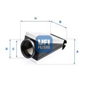 30.B87.00 Vzduchový filter UFI