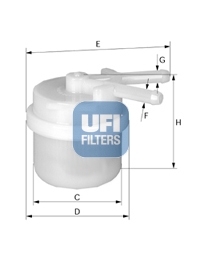 31.026.00 Palivový filter UFI