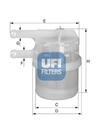 31.020.00 Palivový filter UFI