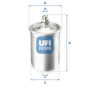 31.505.00 Palivový filter UFI