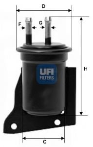 31.542.00 Palivový filter UFI