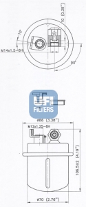 31.618.00 Palivový filter UFI