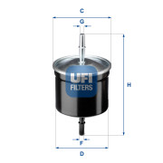 31.811.00 Palivový filter UFI