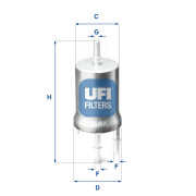 31.845.00 Palivový filter UFI