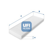 53.014.00 Filter vnútorného priestoru UFI